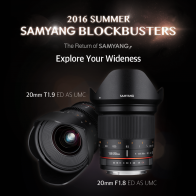 Широкоугольный объектив Samyang 20mm и его видеоверсия