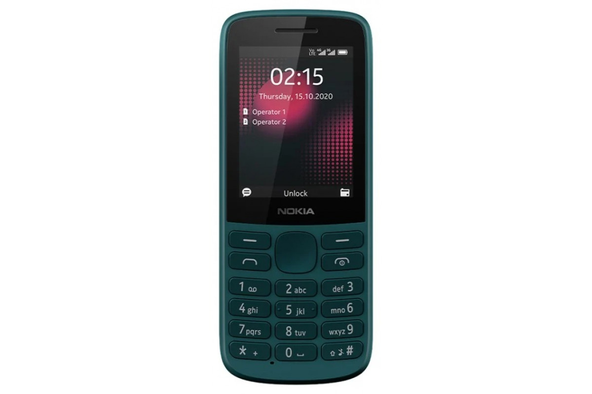 Мобильный телефон Nokia 215 4G Dual Sim Бирюзовый по низким ценам в  интернет-магазине Фотосклад.ру