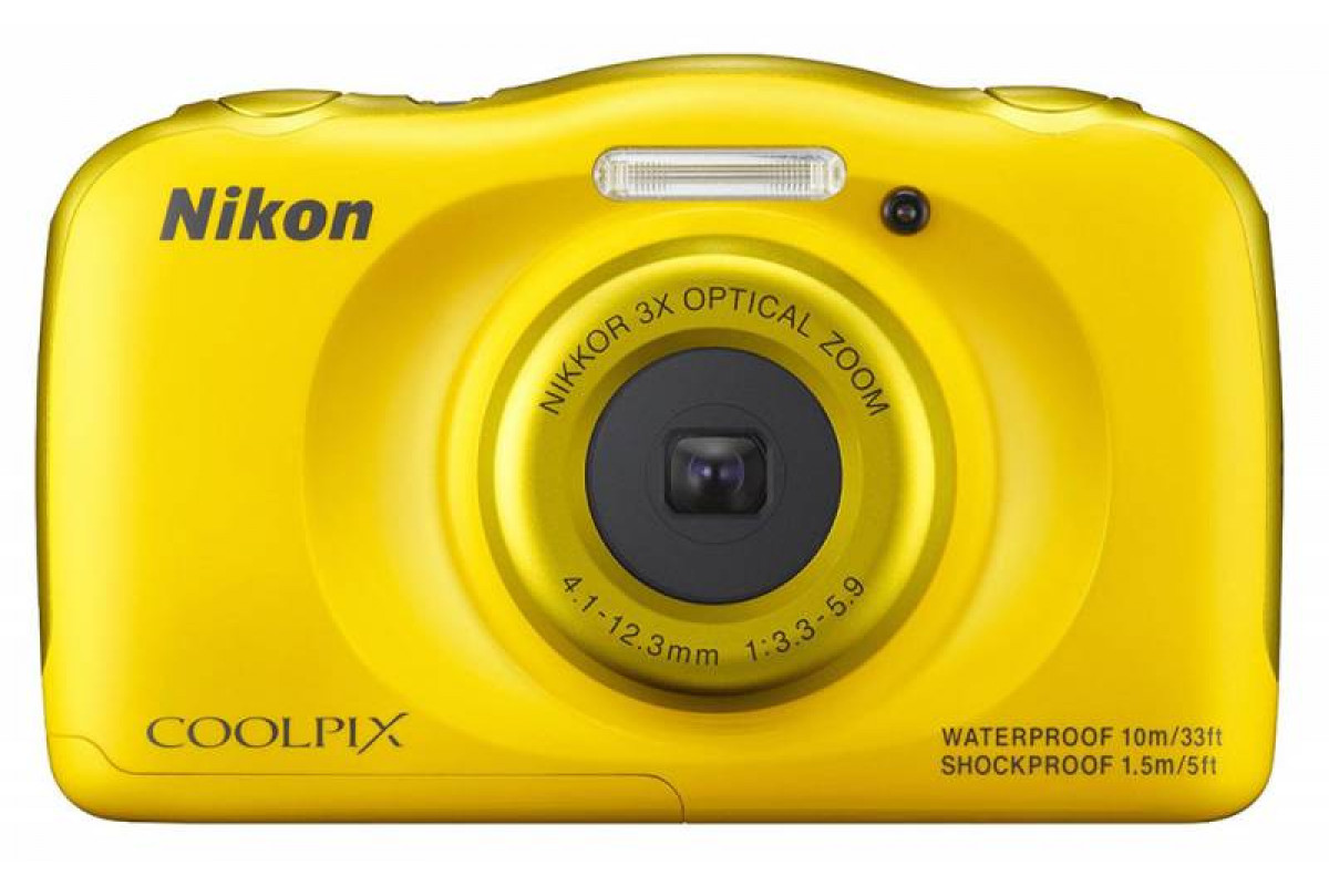 Цифровой фотоаппарат Nikon Coolpix S33 желтый по низким ценам в  интернет-магазине Фотосклад.ру