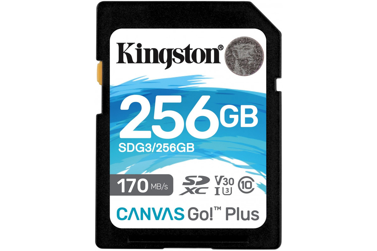 Карта памяти 128gb microsdxc kingston canvas go plus class 10 uhs i u3