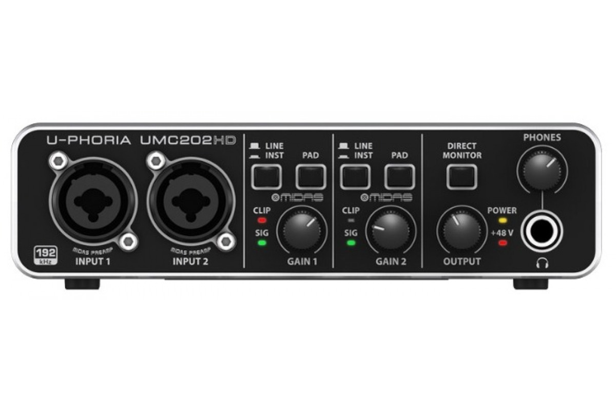 Внешняя звуковая карта behringer u phoria umc202hd