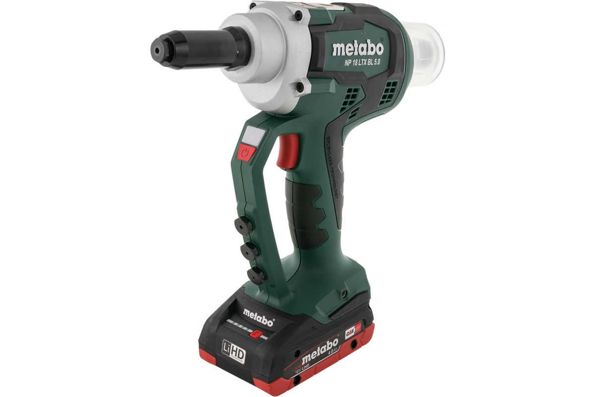 Заклепочник аккумуляторный. Metabo NP 18 LTX BL. Заклепочник Metabo NP 18 LTX BL 5,0 без акк и ЗУ (619002890. Metabo NP 18 LTX BL 5.0 аккумуляторный заклепочный пистолет, 619002500. NP 18 LTX BL 5.0.