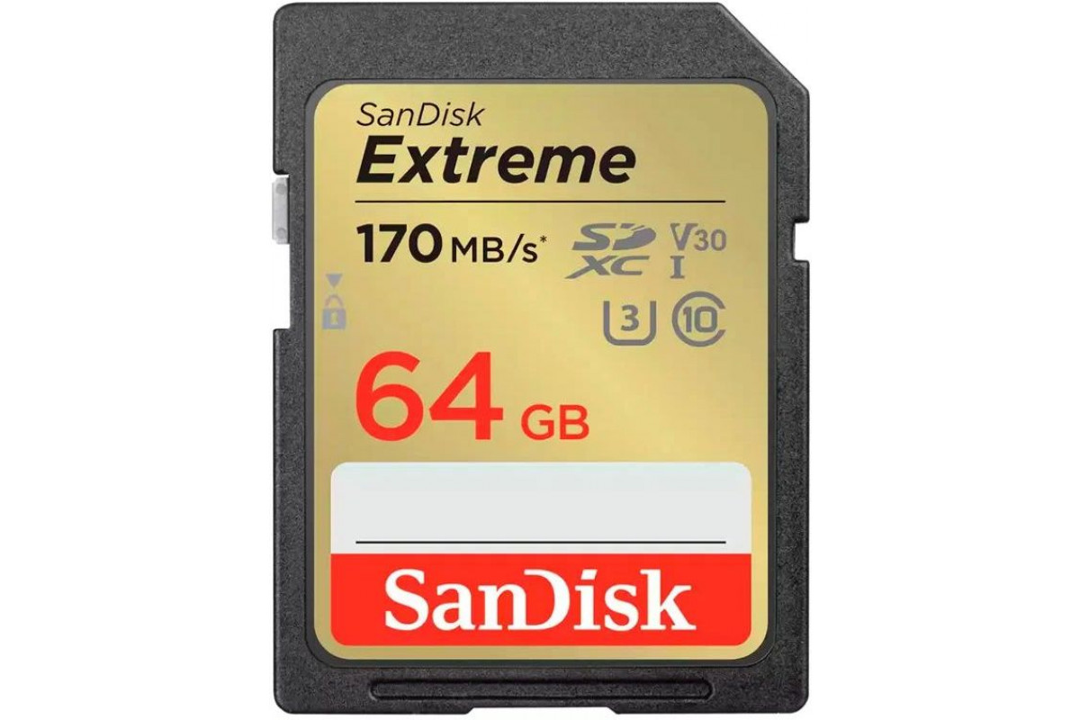 Карта памяти 128gb sandisk extreme sdxc class 10 uhs i u3 v30