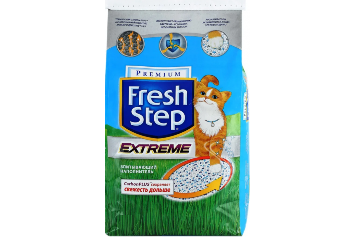 Наполнитель для кошачьего туалета fresh step