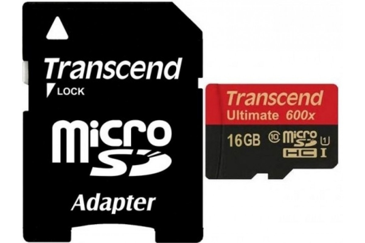 Карта памяти transcend microsdhc 16 гб class 10