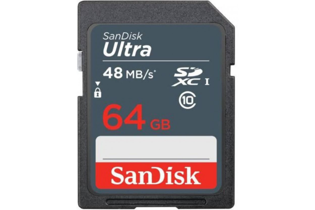 Карта памяти sdxc sandisk ultra 128 гб sdsdun4 128g gn6in